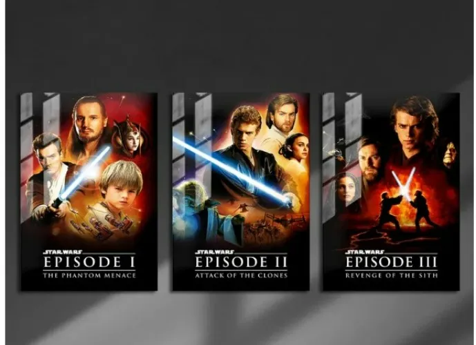 Star Wars Ep 1-3 Movie Poster Set