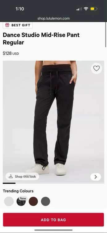 Dance Studio Mid-Rise Pant *Regular - black - 6