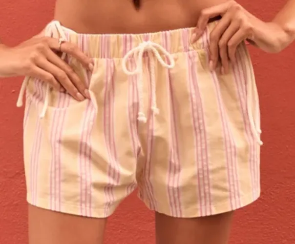 Resort Stripe Shorts Coverup