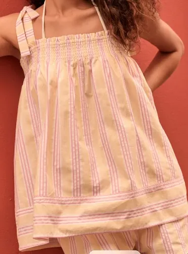 Resort Stripe Tank Coverup