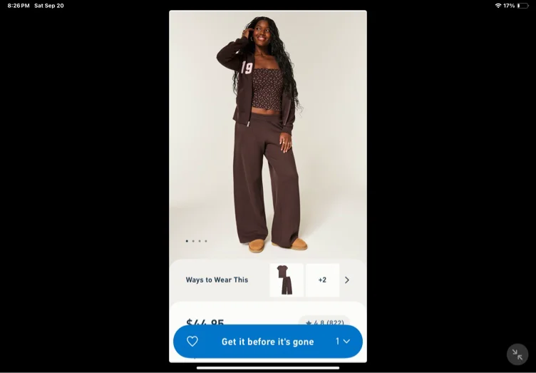Brown sweatpants