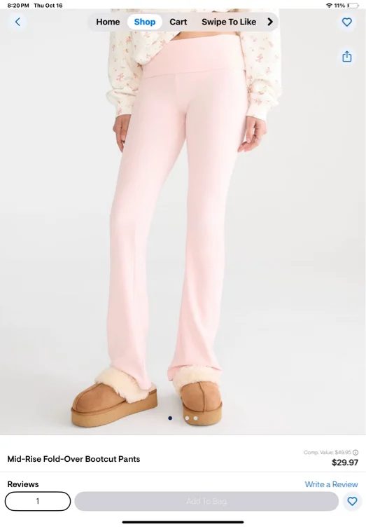 CollectionsNew! Trick or TrendMid-Rise Fold-Over Bootcut PantsMid-Rise Fold-Over Bootcut Pants