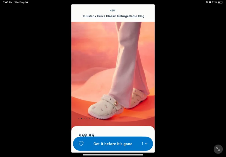 Hollister x croc