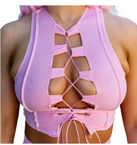 ✨COMING SOON✨Baby Pink Reverse Seam Top