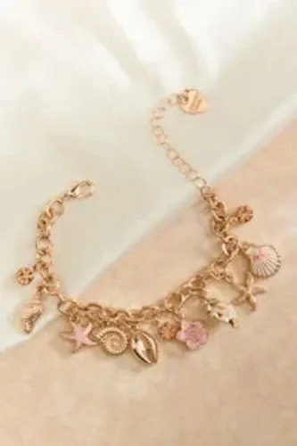 Pink Shell Charm Bracelet
