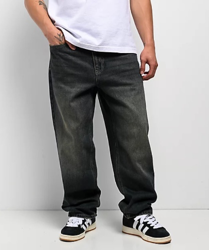 Empyre Ramp Blue Dirty Wash Loose Fit Jeans