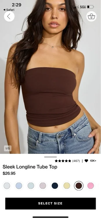 garage tube top