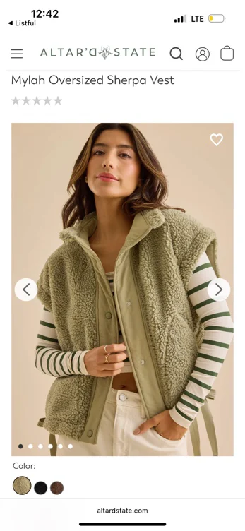 Mylah Oversized Sherpa Vest