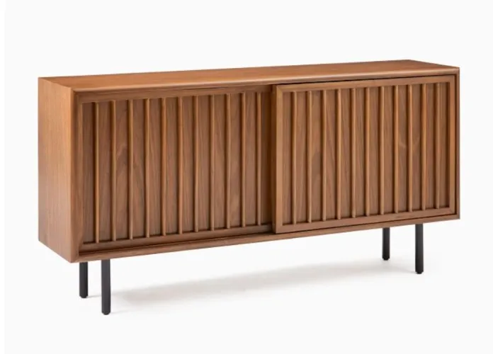 Slatted Shallow Media Console (48")