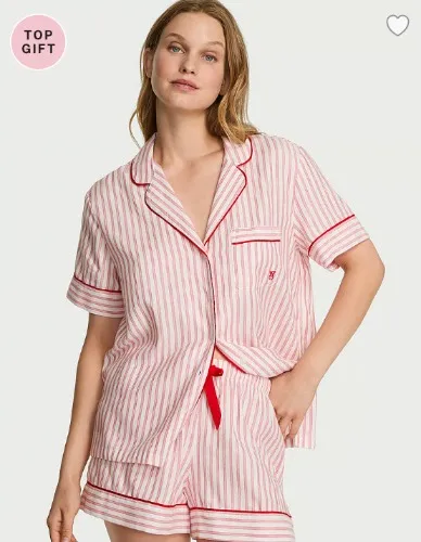 Flannel Short Pajama Set