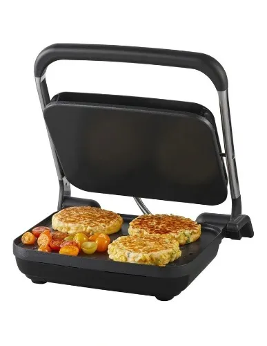 Sunbeam Compact Sandwich Press Slice in Silver | MYER