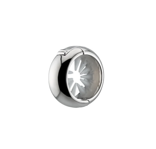 Kela Hair Jewellery | Metallic Ponytail Halo | Platinum (shiny) | Small
