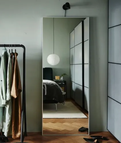 HOVET Mirror - aluminium 78x196 cm