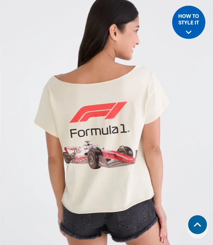 Formula 1® Car Off-The-Shoulder Graphic Tee