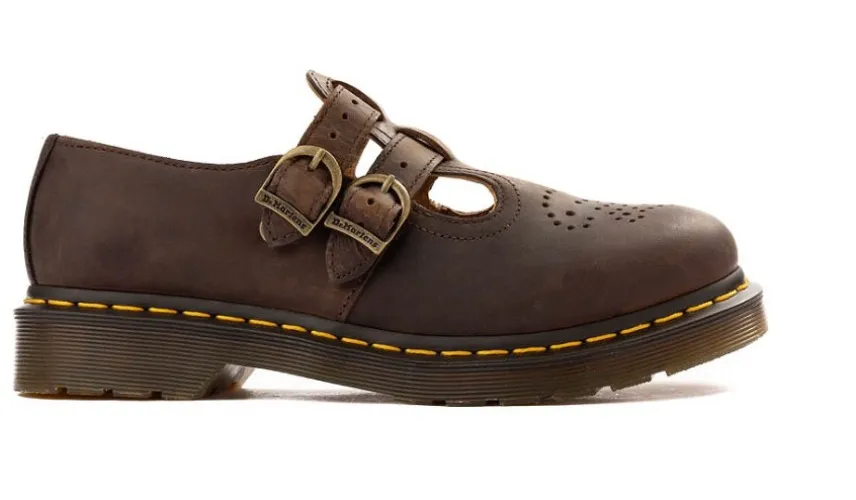 Womens Dr. Martens 8065 Mary Jane Casual Shoe - Dark Brown
