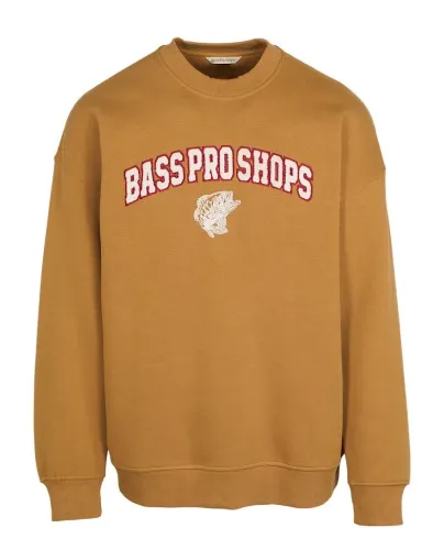 Bass Pro Shops Vintage Crew-Neck Long-Sleeve Sweatshirt - Black - 2XL