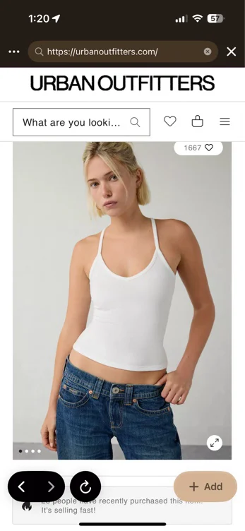 Out From Under Sloan Ribbed Knit Racerback Cami
