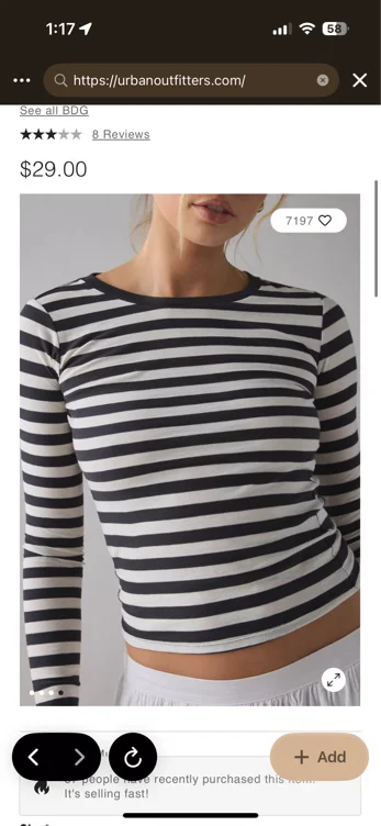 BDG Long Sleeve Spill The Tee