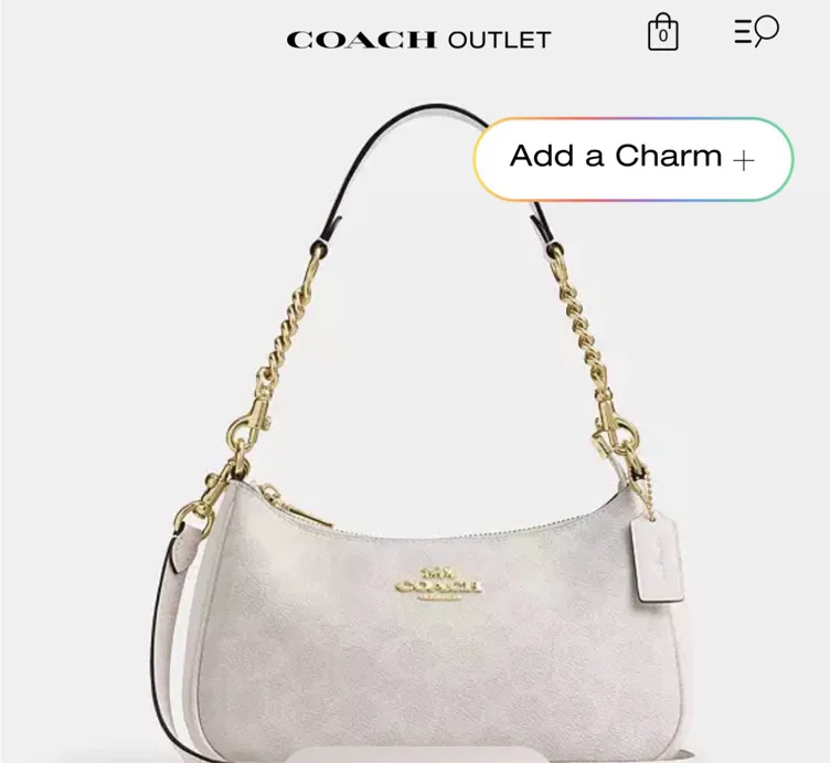Coach Women's Teri Shoulder Bag in Signature Canvas