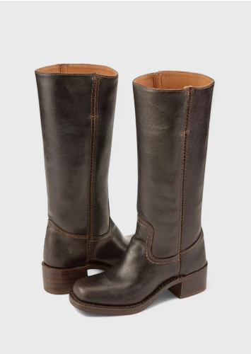 Ella | Women’s Leather Knee-High Boots with Heels