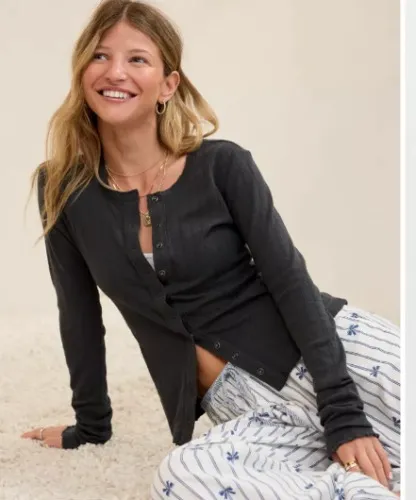 Aerie Pointelle Cardi T-Shirt