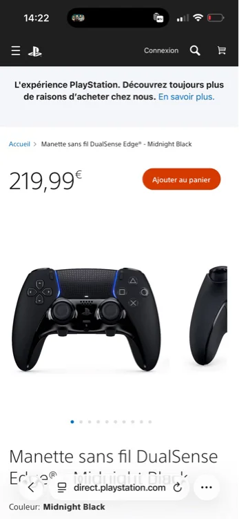Achetez la Manette sans fil DualSense Edge™ - Midnight Black | PlayStation® (FR)