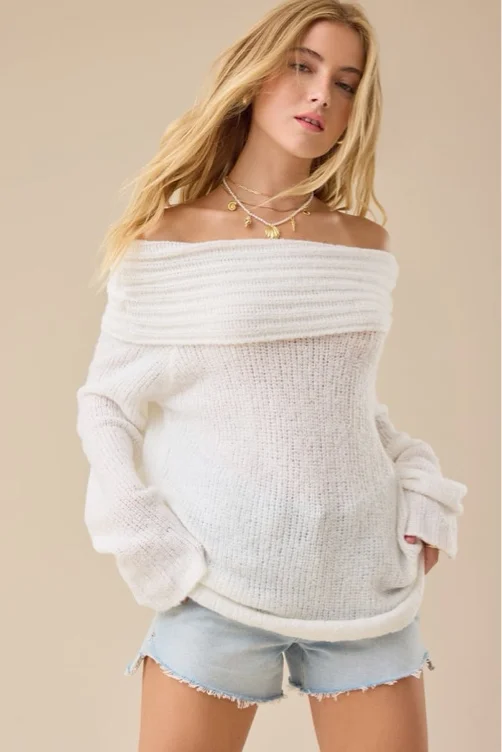 Sylvia Off Shoulder Sweater
