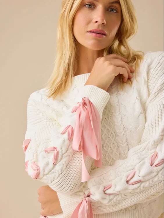 Millie Bow Sleeve Sweater