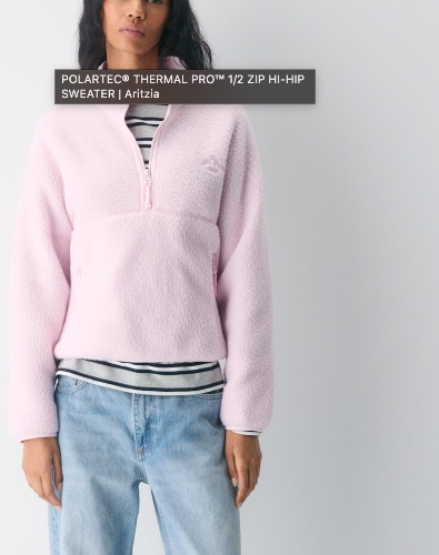 Polartec® Thermal Pro™ 1/2 Zip Hi-hip Sweater