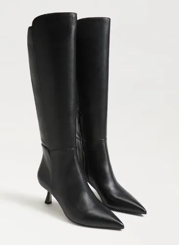 Pointed Toe Knee High Boot 