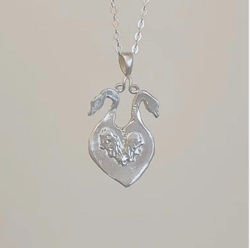 Circus Swan Necklace
