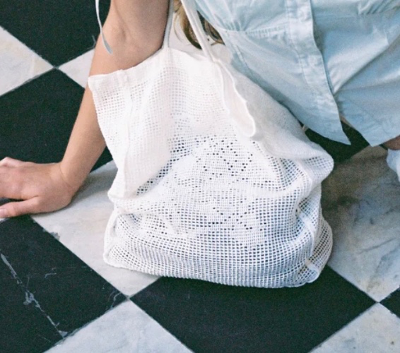 THE ROSE CROCHET BAG - DOVE