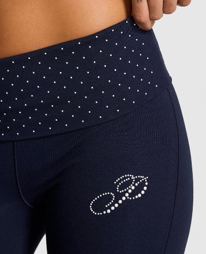 PINK - All-Day Cotton Foldover Flare Leggings