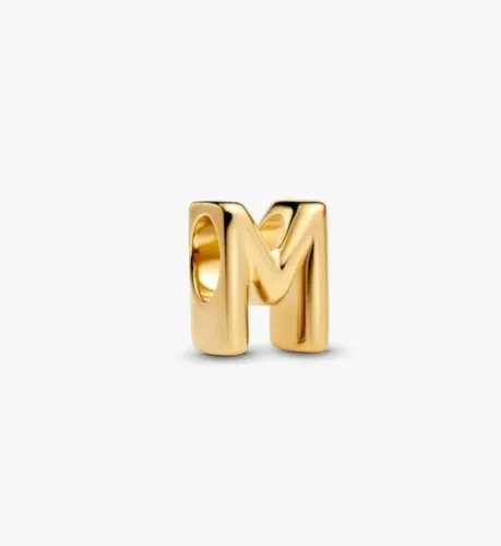 Letter M Alphabet Charm