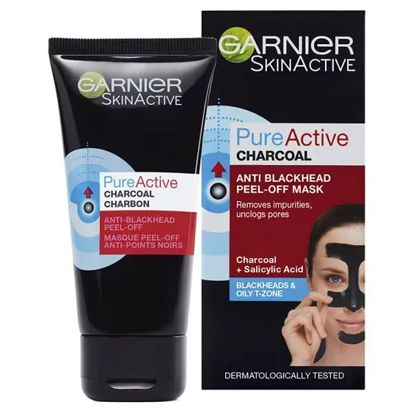 Garnier Pure Active Charcoal Peel-Off Mask 50ml | Skin | Superdrug