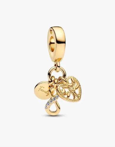 Family Infinity Triple Dangle Charm