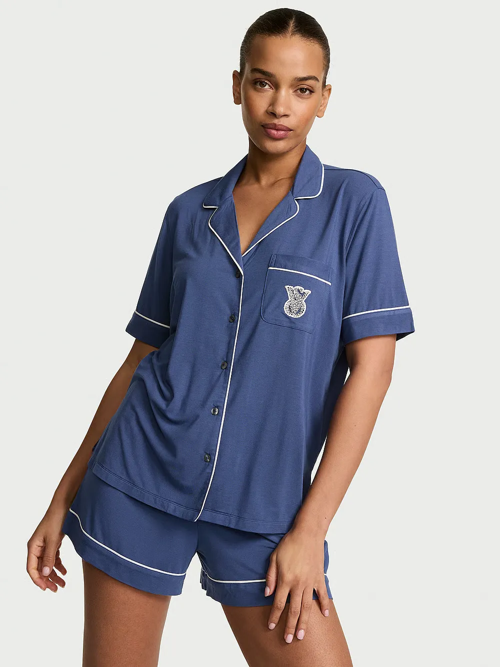 Poplin Pajama Short Set