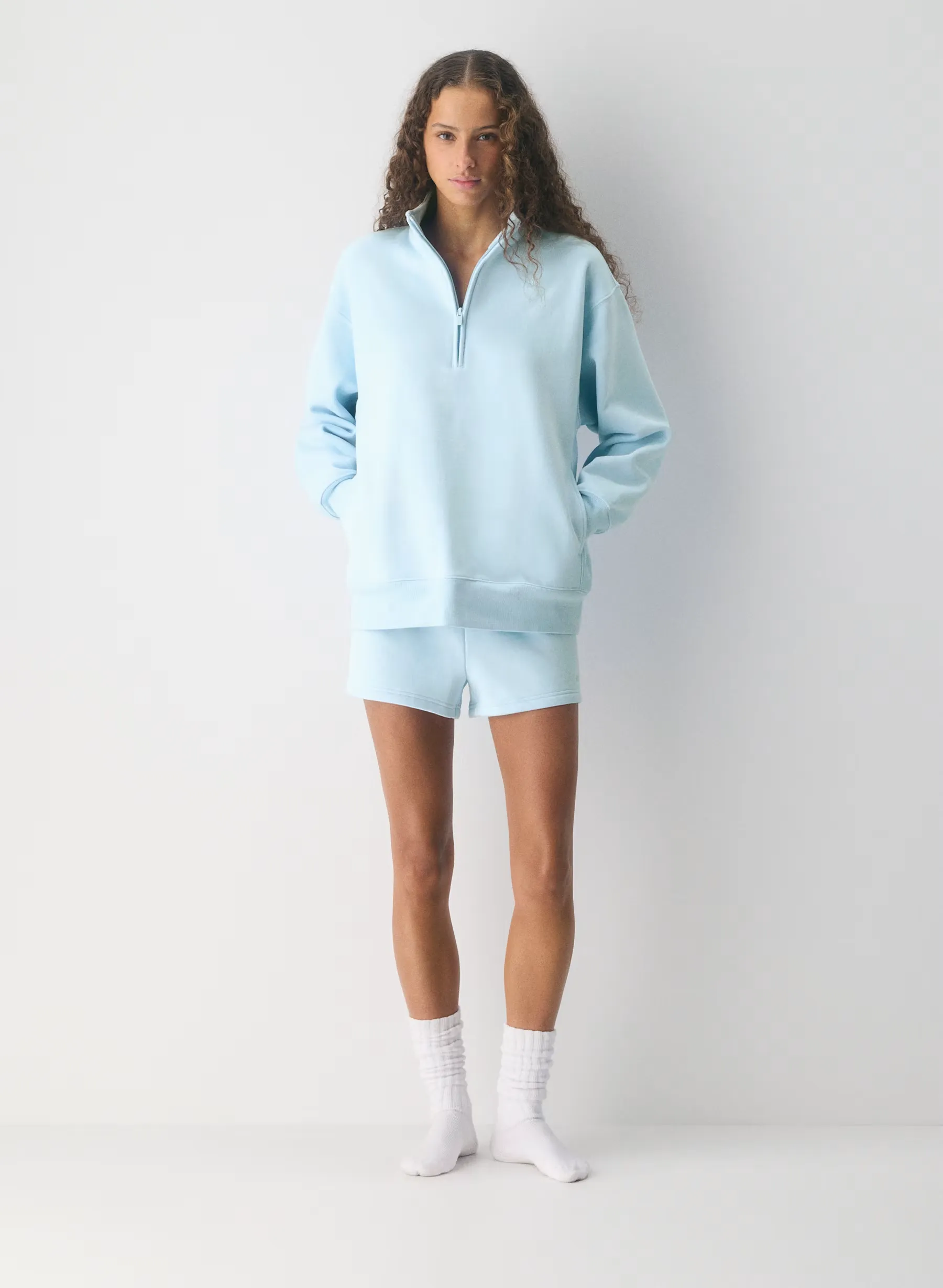 Cozy Sweatfleece Boyfriend 1/2 Zip