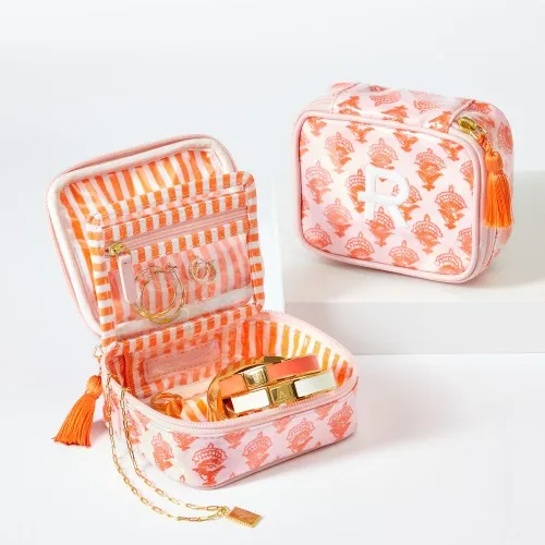 Clear Coated Travel Jewelry Case