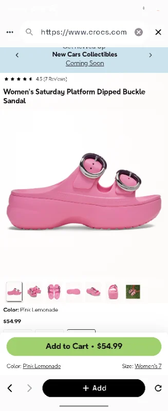 Women's Saturday Platform Dipped Buckle Sandal