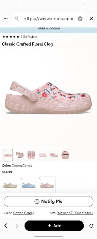 Classic Crafted Floral Clog