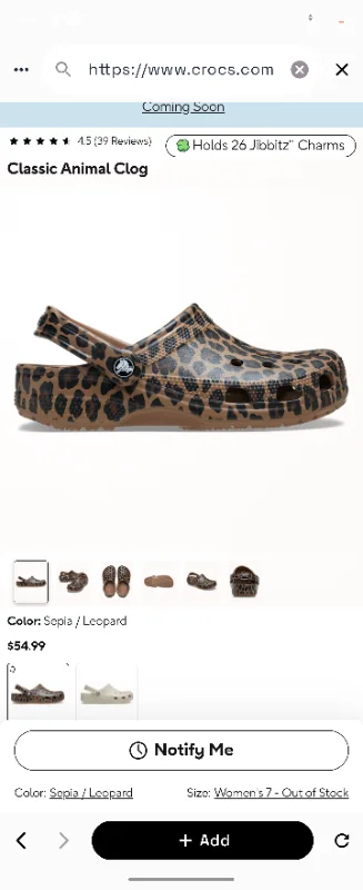 Classic Animal Clog