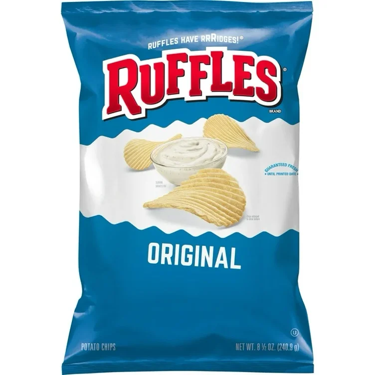 Ruffles Original Potato Chips, 1 Ounce (Pack of 40)