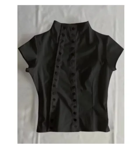 black chef top (one in photo)
