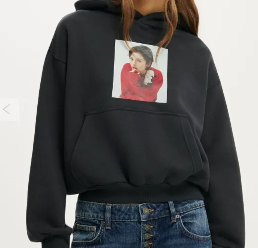Gracie Abrams Music Boxy Fleece Hoodie