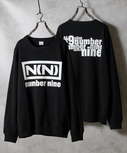 N(N) number nine PRINTED CLASSIC CREWNECK SWEATSHIRT / エヌエヌ ナンバーナイン ロゴプリント クラシック クルーネック スウェットシャツ | ナンバーナイン（NUMBER (N)INE）公式通販