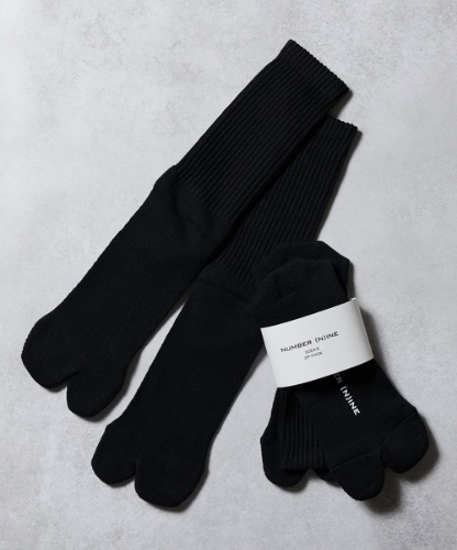 100% FINE COTTON PLAIN 2 PACK RIB TABI SOCKS / ファイン コットン100% プレーン 2パック リブ 足袋 ソックス | ナンバーナイン（NUMBER (N)INE）公式通販