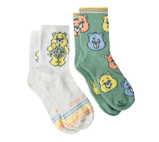 Care Bears Girls Mid-Crew Socks 2-Pack