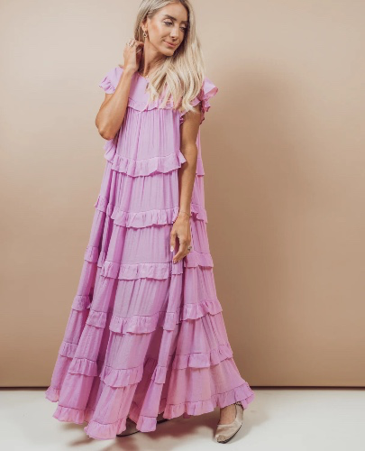 Betty Ruffle Tiered Dress