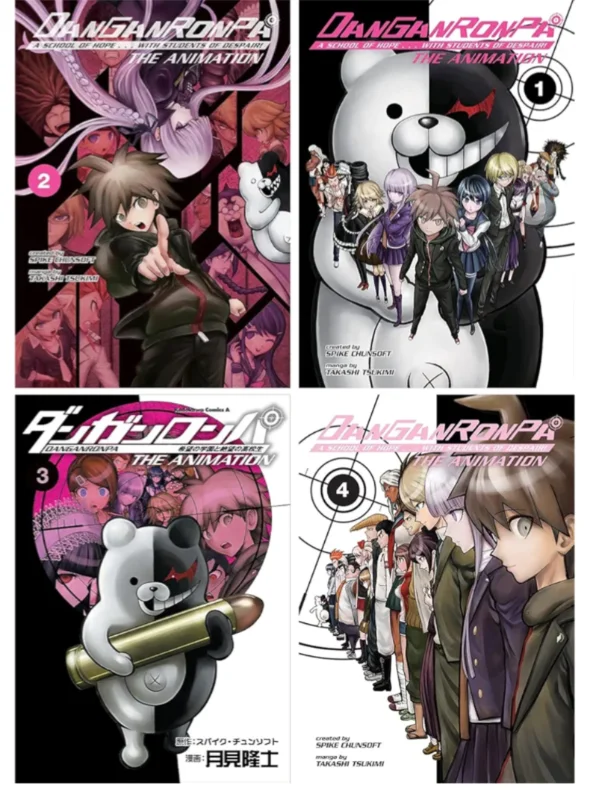 Danganronpa Manga Set: The Animation Vol. 1-4: Takashi Tsukimi, Spike Chunsoft: Amazon.com: Books
